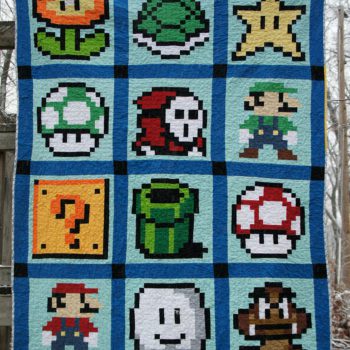 Mario quilt 3,888 pieces
