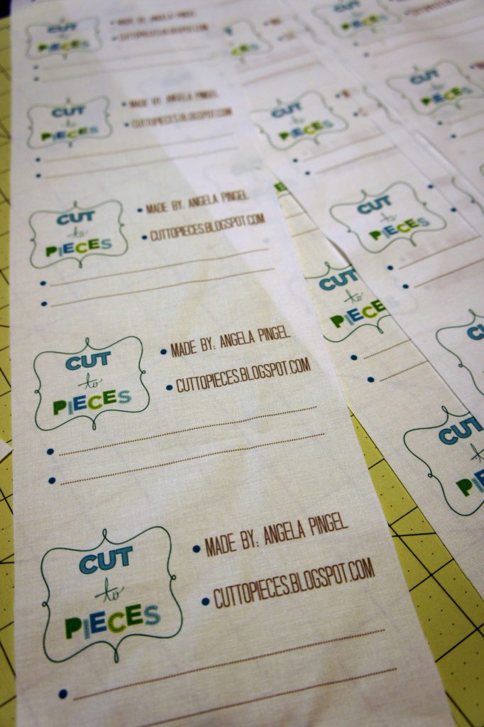 Quilt Labels with Spoonflower
