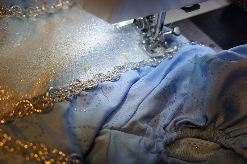 mending Cinderella dress