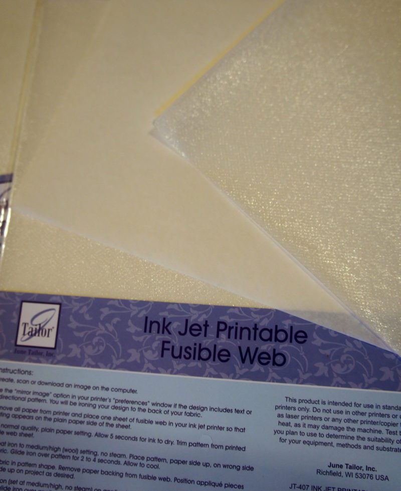 inkjet printable fusible web