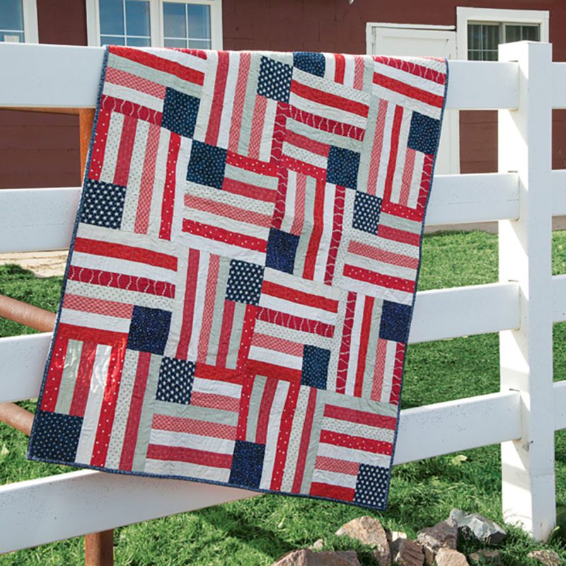 American flag quilt