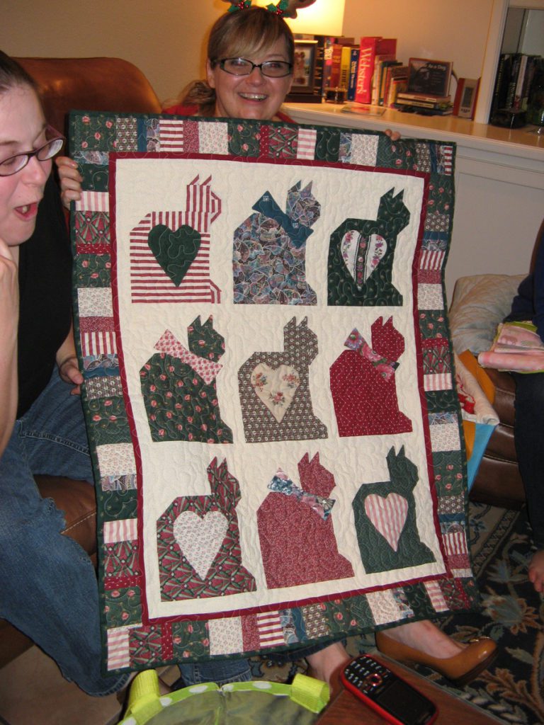 Nola modern quilt guild Christmas party
