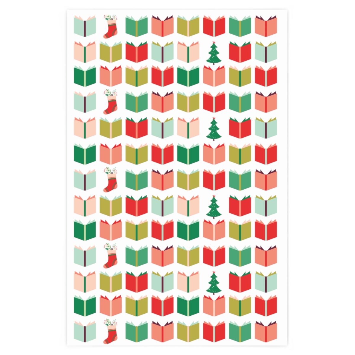 Christmas Book Nerd Wrapping Paper – Angela Pingel